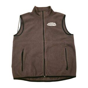 Brown Zip Up Vest